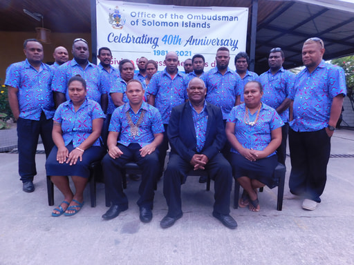Staff of the Ombudsman Office during the 40th Aniversary conference 1 July 2021